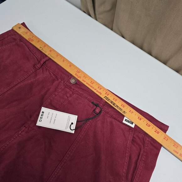 Judy Blue‎ Jeans Womens 22W Burgundy Belfast High Rise Straight NWT Boho - Picture 10 of 15